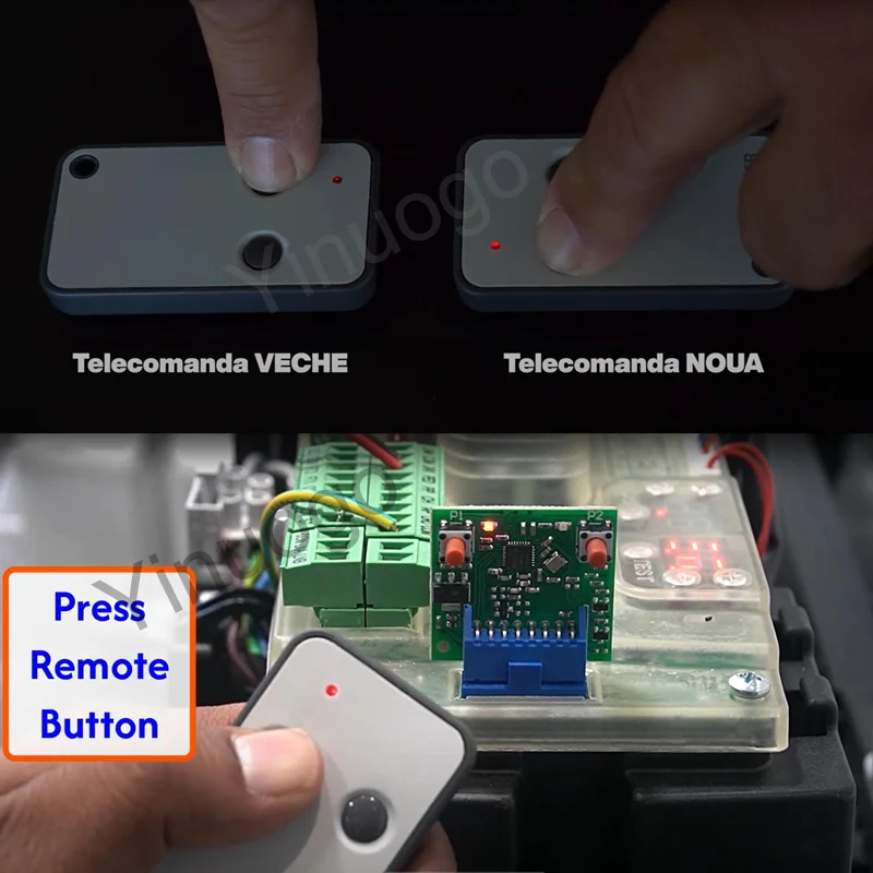Nowy ROGER E80/TX52R/2 E80 TX52R TX54R Elektryczny pilot do drzwi garażowych Klon ROGER H80 TX22 M80 TX44R TX12 TX14 433,92 MHz