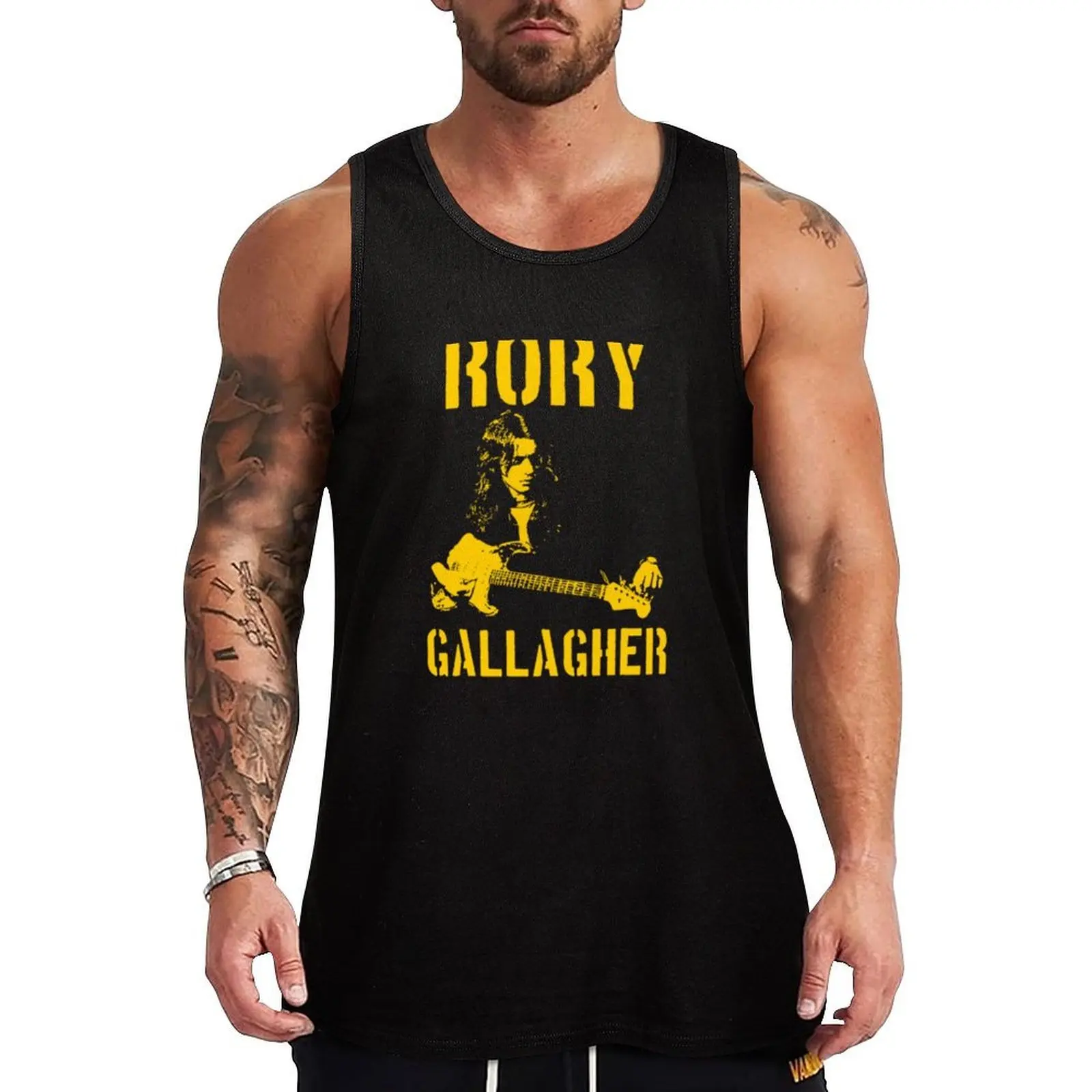 Rory Gallagher Tank Top Simple Tank Top Basic Regular Fit Casual Undershirt