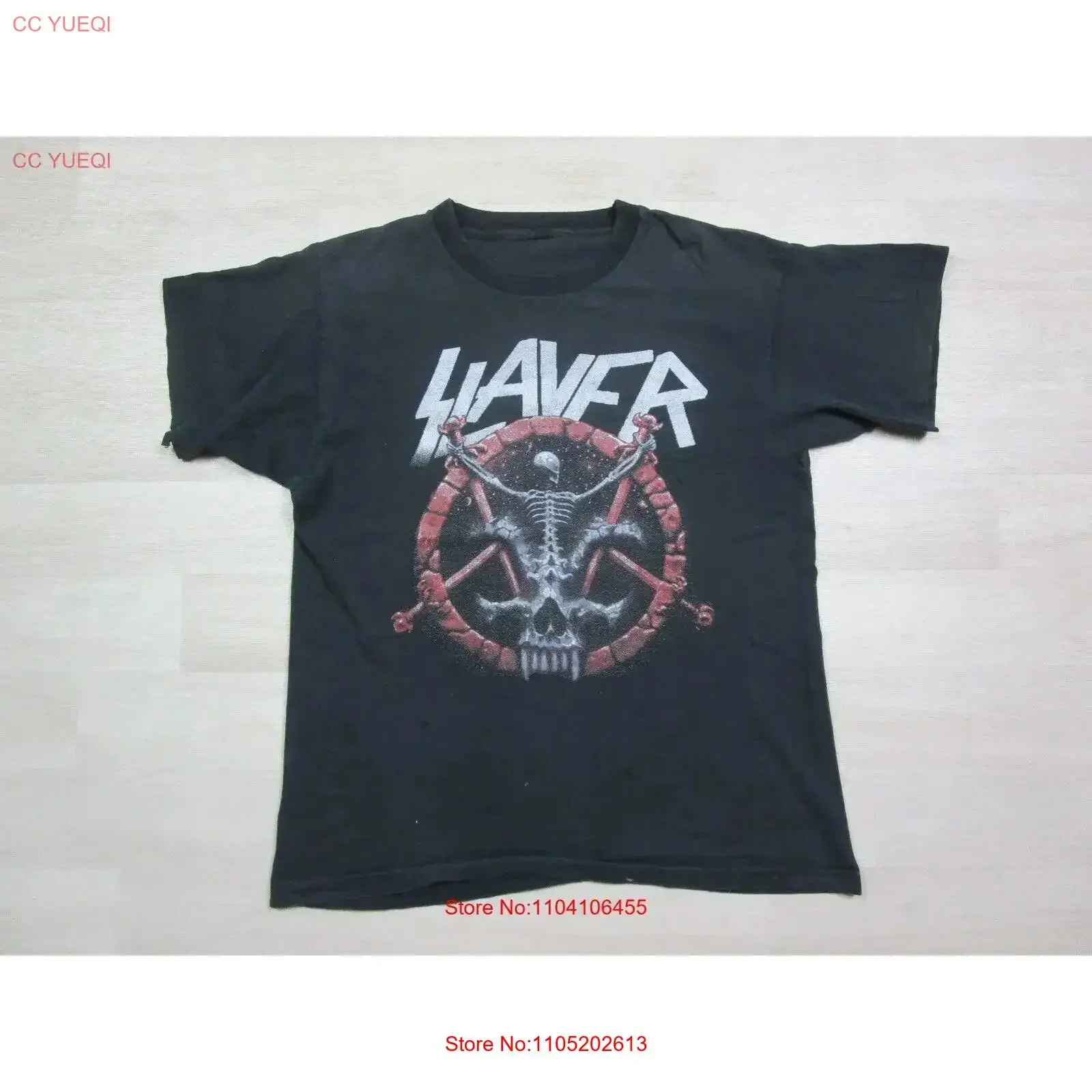 القاتل خمر تي شيرت L جولة التدخل الإلهي 1995 ث Biohazard الهيكل العظمي خمر غسلها تنوعا أوم أنيق تنفس