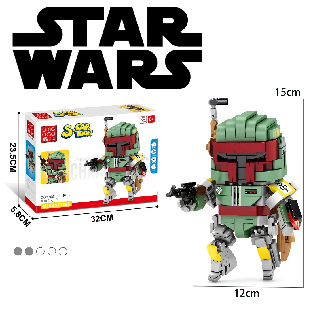 Klocki konstrukcyjne Disney Star Wars ‌ Klocki konstrukcyjne Darth Vader, lega, postać General Griffith, model do składania, na prezent urodzinowy