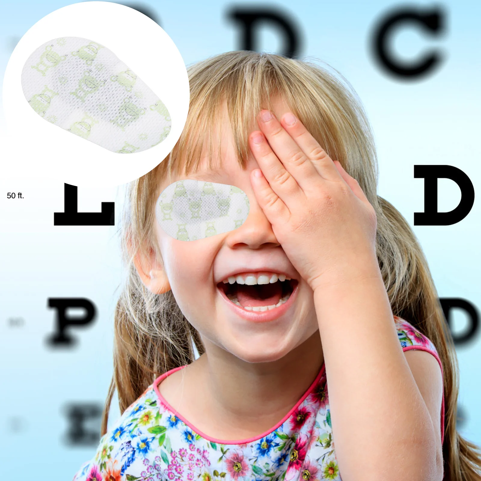 

30Pcs Adorable Eye Patches for Kids Lazy Eye Training Amblyopia Correction Breathable Comfortable Supple Small Lightweight