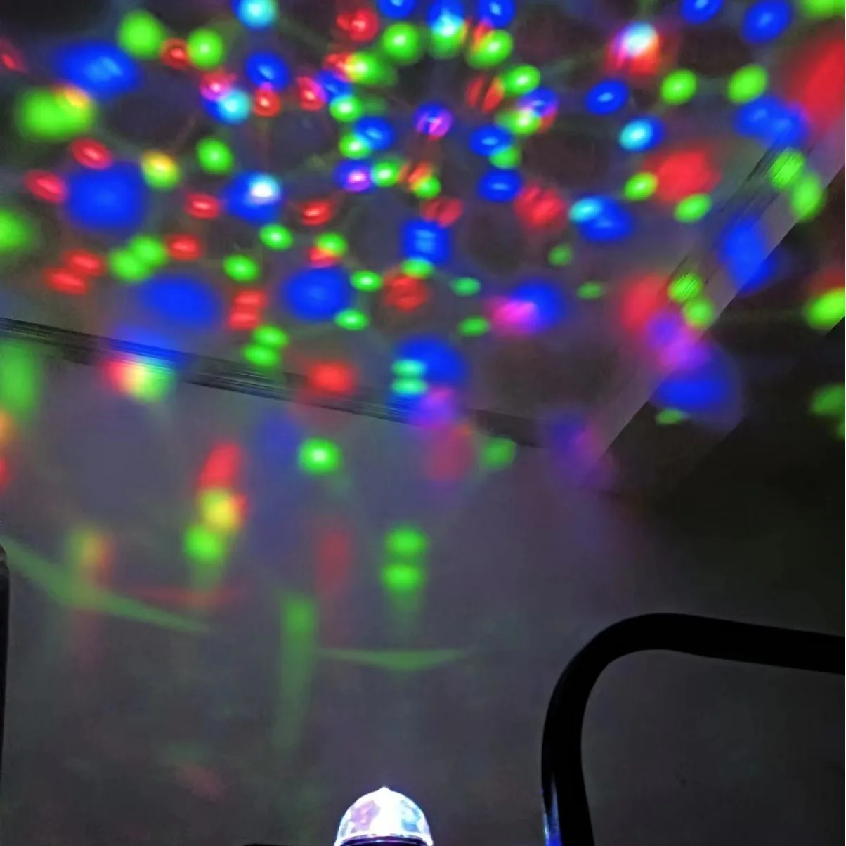 Mini lámpara LED KTV para fiesta, luces nocturnas USB, cielo estrellado, proyector de galaxia, rotación automática, colorido, cumpleaños, baile, discoteca, escenario, decoración del hogar