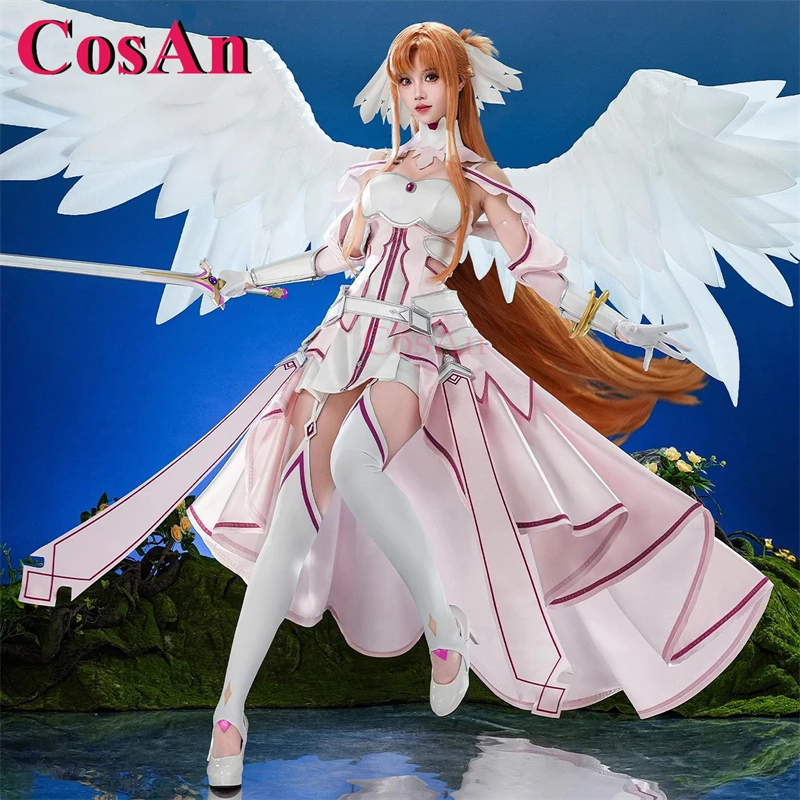 

CosAn аниме Sword Art Online Юки Асуна костюмы для косплея The Creator великолепное элегантное платье Хэллоуин вечерние одежда для ролевых игр