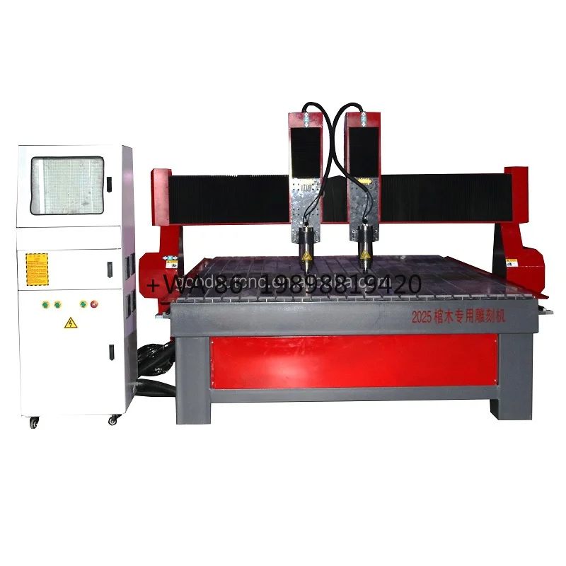 Woodworking 3D Carving Cylinder Engraving Machine  with 1.5kw/3kw/4.5kw Spindles Multi Head 3 Axis Wood Table Leg