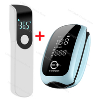Rechargeable Oximeter Infrared Fever Thermometer Digital LCD Infant Adult Non-contact Laser Body Temperature Ear Thermometer