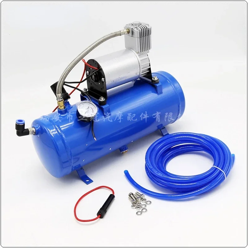 AS172 horn refitted air pump 12/24V 120psi blue 6L