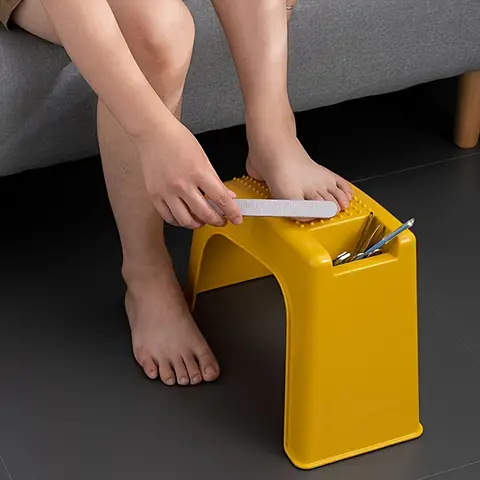 1 조각 네일 아트 발 의자 매니큐어 페디큐어 의자 뷰티 페디큐어 손톱깎이 발 의자 보관