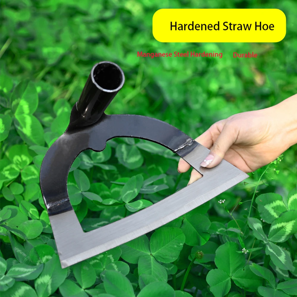 Handheld Steel Hollow Hoe Thickened Manganese Steel Agricultural Weeding Hoe Planting Vegetable Hoe Garden Tools for Gardening