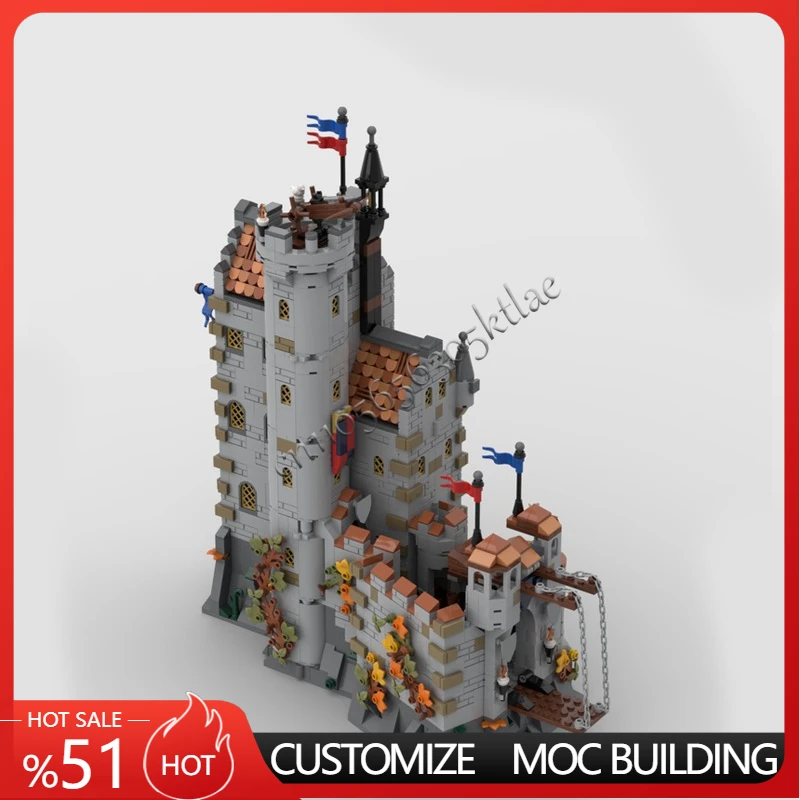 

2602 Parts MOC Medieval Brave Knight's Castle Modular Model Building Blocks Sets Education Assembly Bricks Toys Children Gifts
