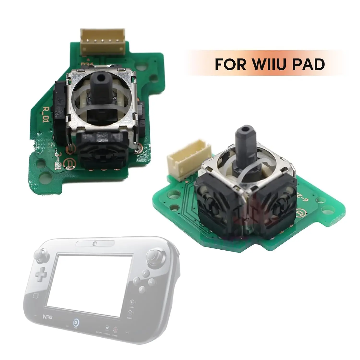 แท่ง3D อนาล็อกซ้ายและขวาสำหรับเปลี่ยน Wii U จอยควบคุมเกม
