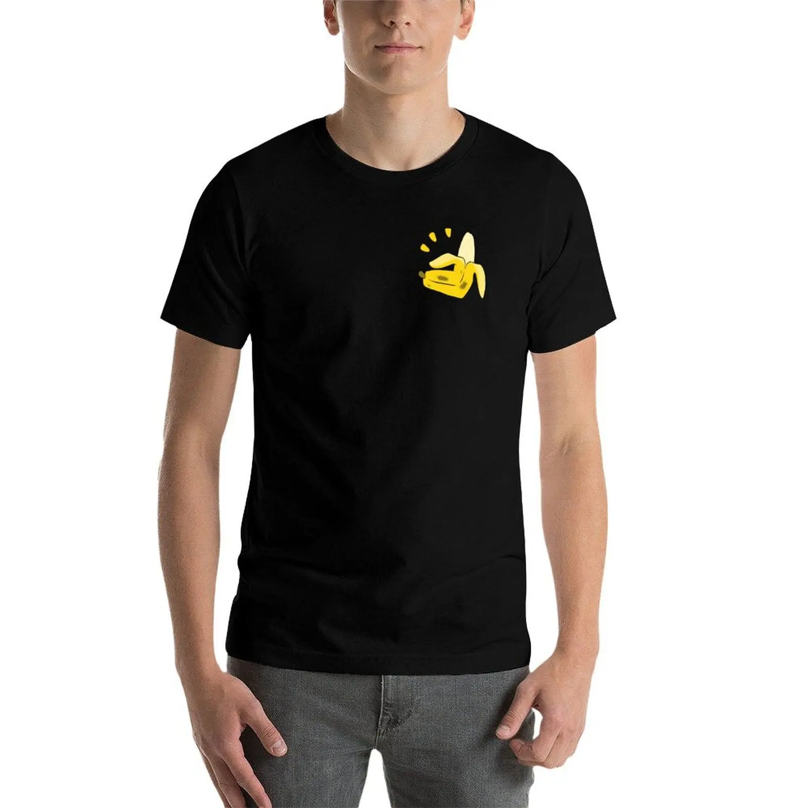 قمصان تي شيرت مخصصة لمصمم تي شيرت مناسب طباعة رجل تي شيرت الموز سليم