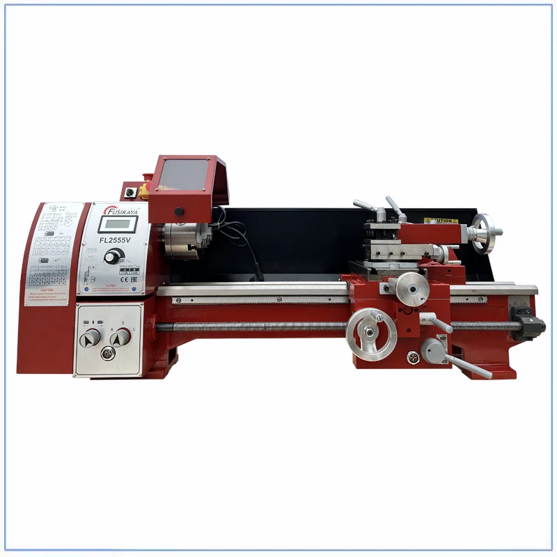 Metal Lathe1250W Mini Lathe Longitudinal and Cross Turninng with Auto Feed 550mm  FL2555V