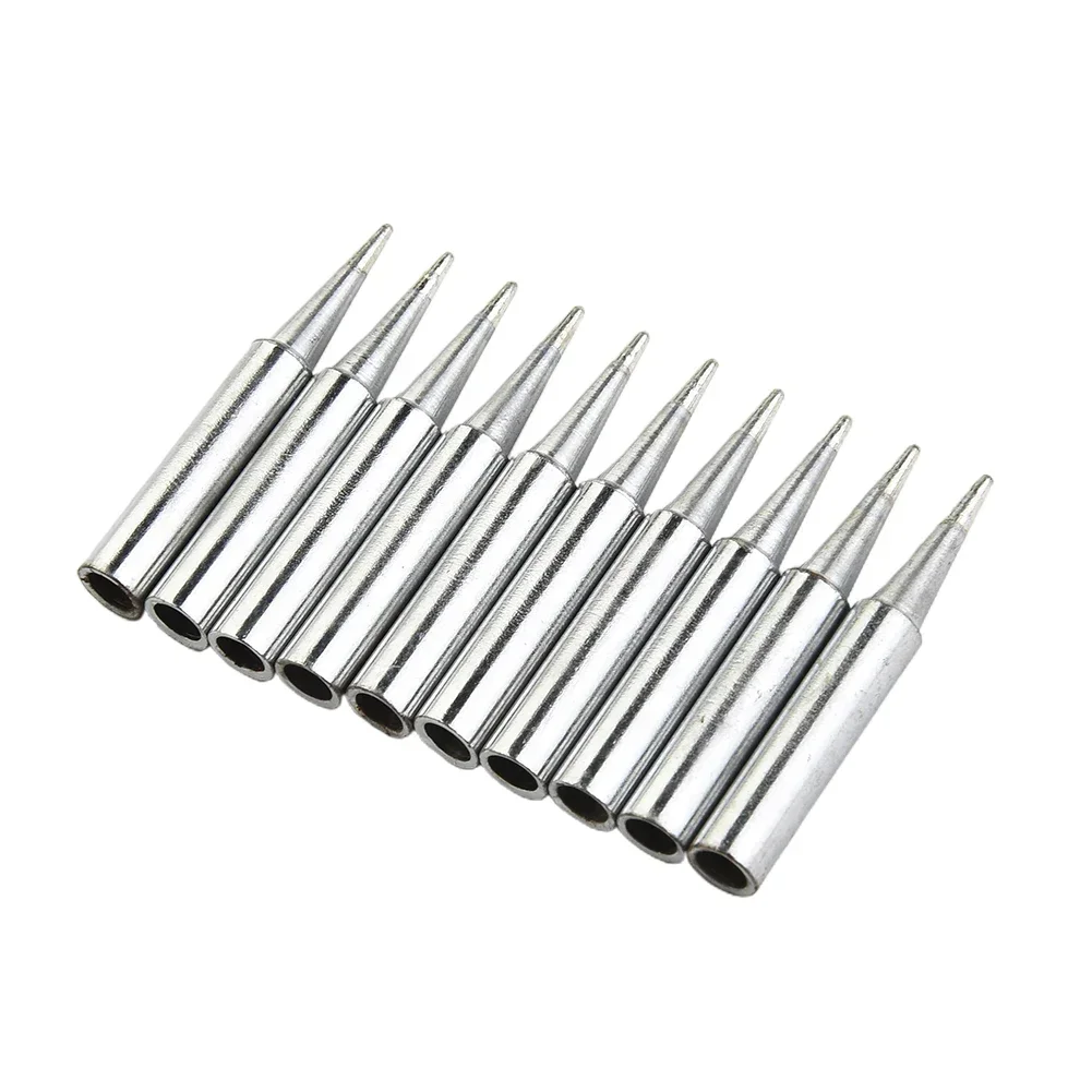 10pcs 900M-T-B Lead-free Pure Copper Solder Iron Tips Set Electric Welding Iron Nozzle Head For Welding Equipment Soldering Tool