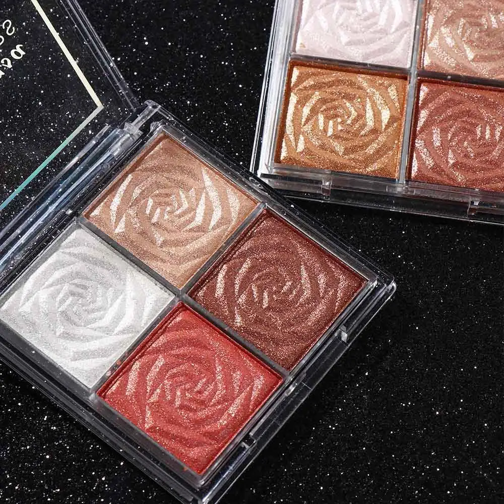 Paleta de contorno blush feminino cosméticos sombra ferramenta de maquiagem paleta de maquiagem diamante destaque pó glitter iluminador paleta