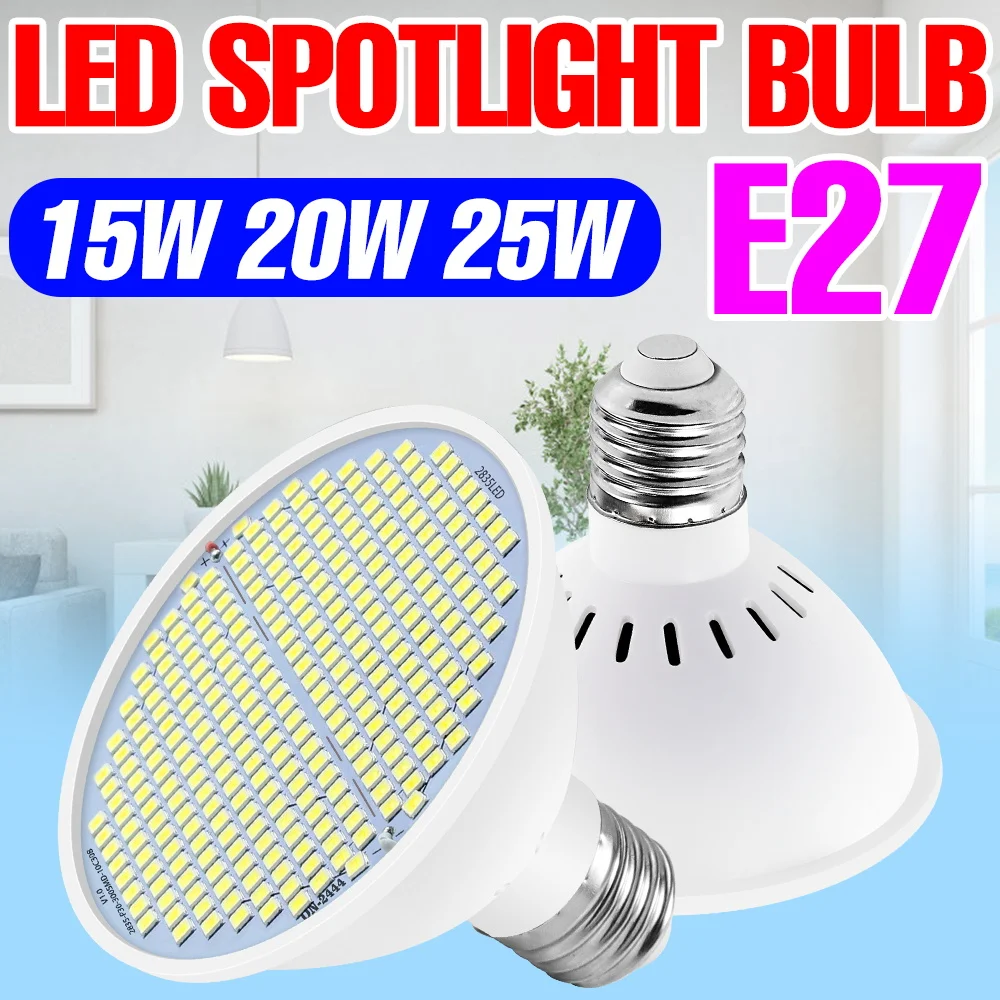 

25W LED E27/E26 Light Bulb 220V Spotlights 110V Ceiling Lamp Cold/Warm White Leds Lighting Chandelier For Home Balcony Library