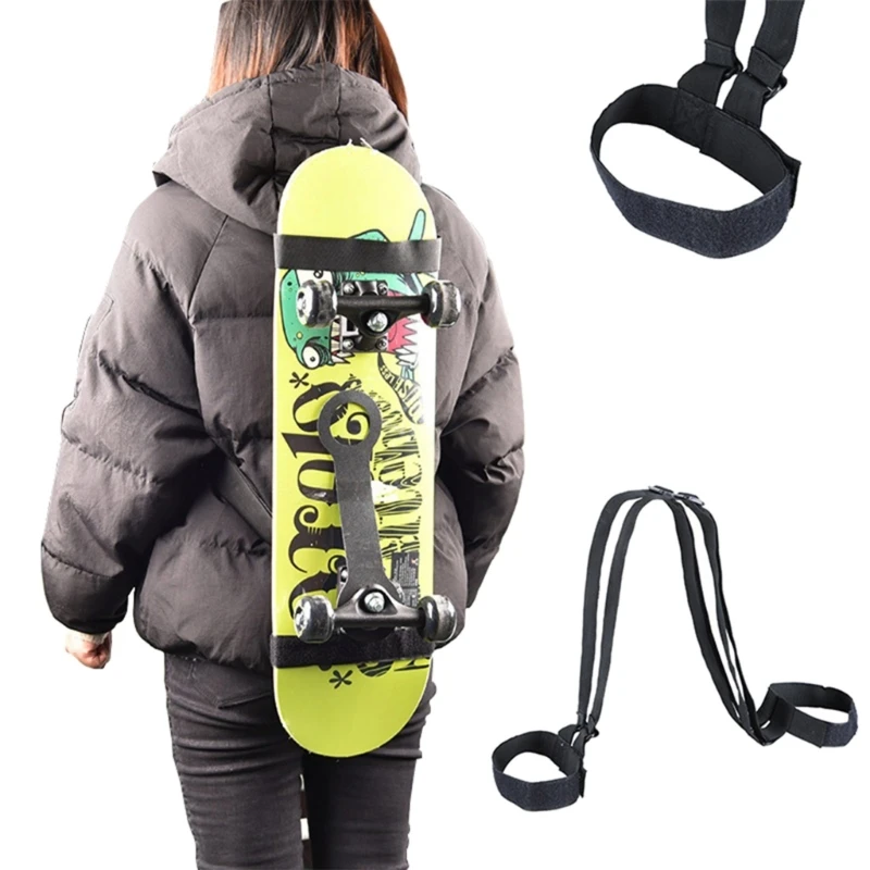 Skateboard Shoulders Carry Strap Carrier Longboards Backpack Carrier Sling Handbag Belt for Snowboard Backpack Accessory