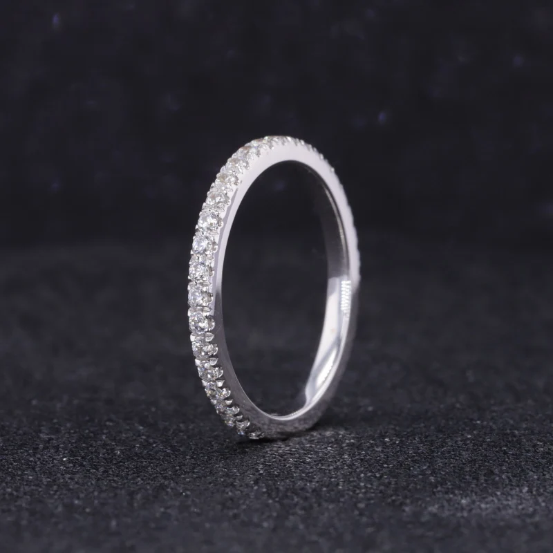 Customized 10K White Gold With DEF Color Oval Cut Moissanite Stone Women Jewelry Engagement Ring Set Ring