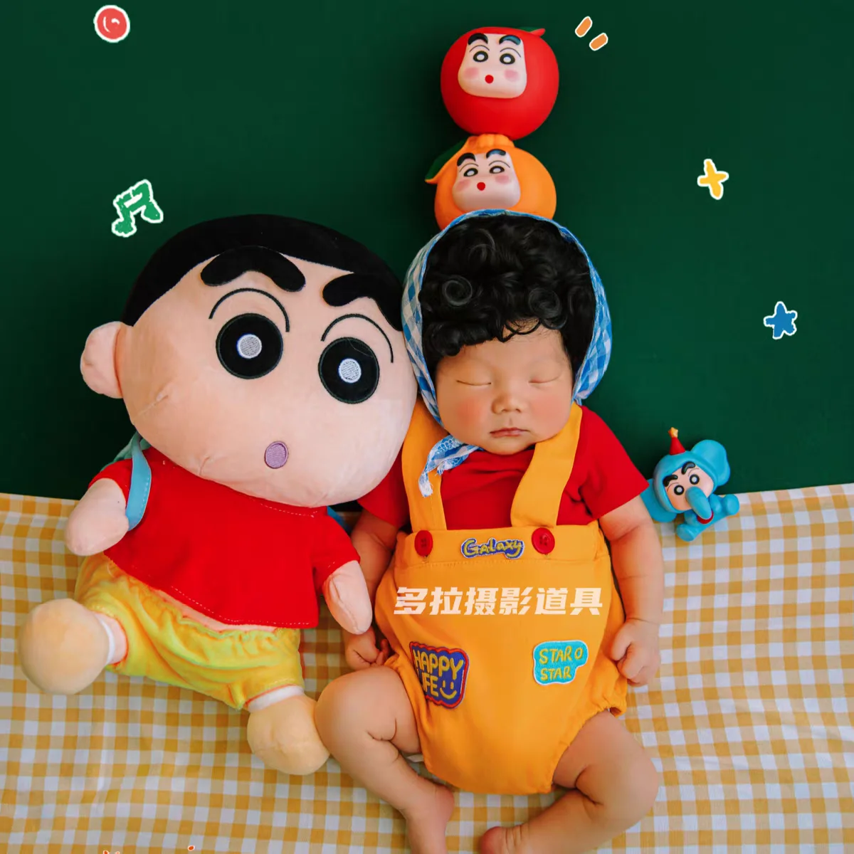 

❤️ Одежда для фотосъемки новорожденных, парик + повязка на голову + топ + комбинезон, 3 шт./компл., реквизит для фотосессии для маленьких мальчиков, аксессуары, одежда, наряды