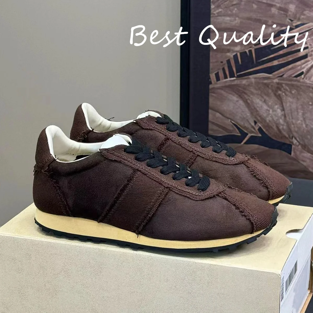 New Color Blocking Flat Shoes With Round Toe Tie Up Sneakers Spring Autumn Daily Versatile Walking Shoes Casual Shoes Unisex