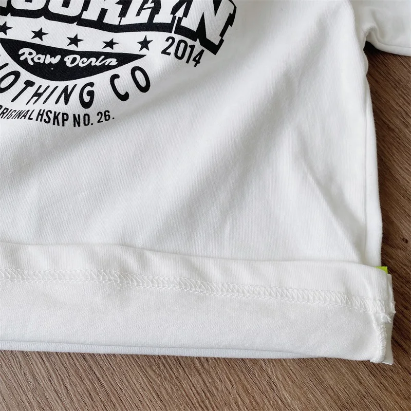 Girls Cute Letter Loose Fitting Tee 2-7T Children Boys Handsome Tops Undershirt