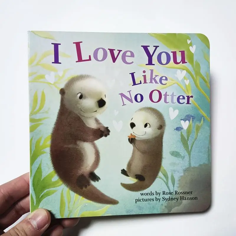 

English Children's Parent-child Interactive Cardboard Book 'I Love You Like No Otter'