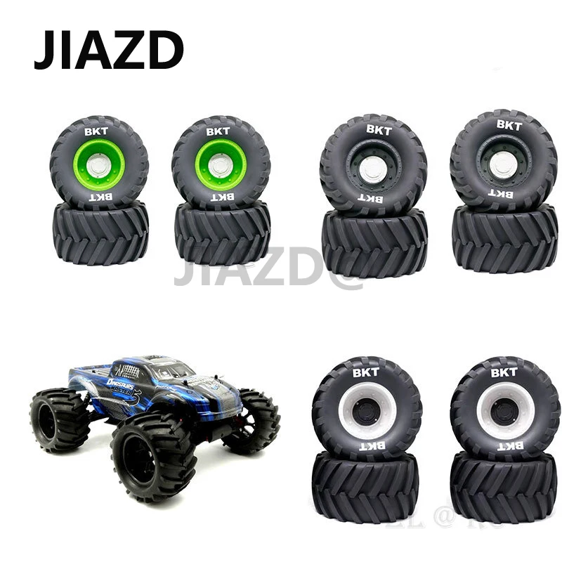 

RC4pcs 173mm Tire 17mm Wheel Hex for Losi LMT Kyosho USA-1RC Truck 1/8 RC Car Upgrade Parts Accessories