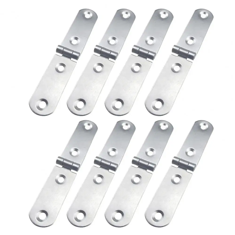 Anti-rust Door Hinge 180-degree Foldable Flap Hinges for Cabinet Furniture Set of 8 Smooth Screw-on Hinges for Corrosion