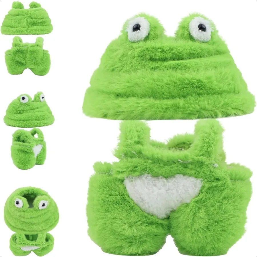 

Clothes for labubu 17cm Accories Suit Cute Clothes for Doll Dr up Animal Style Outfits NO Doll (Frog)