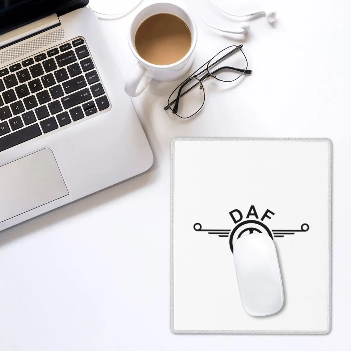 Daf Truck Logo Vector Design Mouse Pad Gamer PC Laptop Mats Keyboard Carpet Computer Gaming Desk Mat 7x9 in 22x18 cm