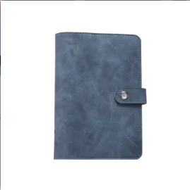 

A6 Macaron leather, notebook binder can be filled, with 1-2 loose-leaf zipper bag tickets