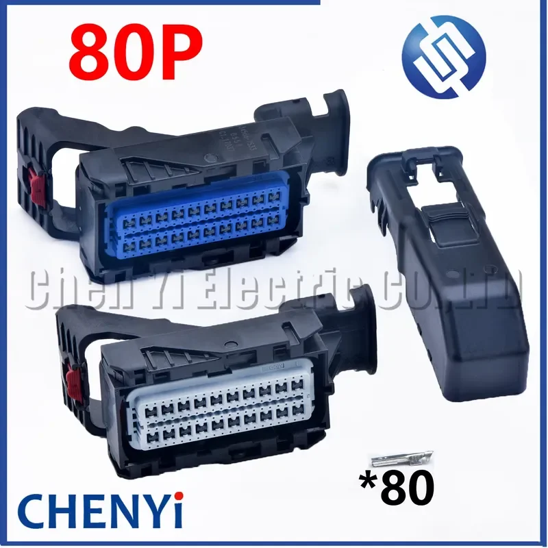 80-Pin Automatic Waterproof Connector for MC43 Main Controller C32 Computer Board ECU Plug 34566-1903 34566-0703 34566-7533