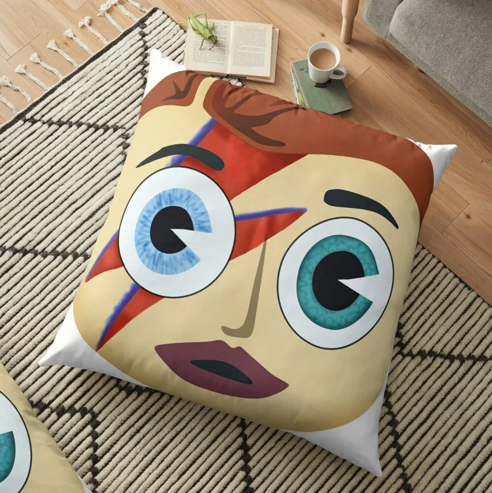 

Frank Sidebottom Screwed-up Eyes and Screwed Down Hairdo Pattern Square Pillow Case Sofa Decorative Throw Pillow Cushion Cover