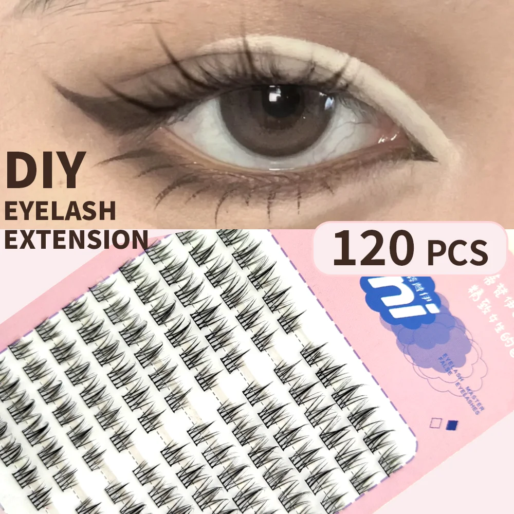 Medora 120Pcs Maanlicht Diy Wimper Extensions Lash Clusters Natuurlijke Manga Ogen 0.07Mm Individuele Gesegmenteerde Valse Wimpers