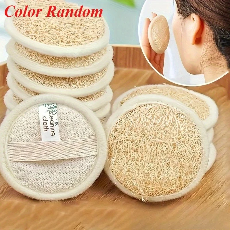 1/3/6/10 Uds esponja de paño de lavado de cara lufa limpieza