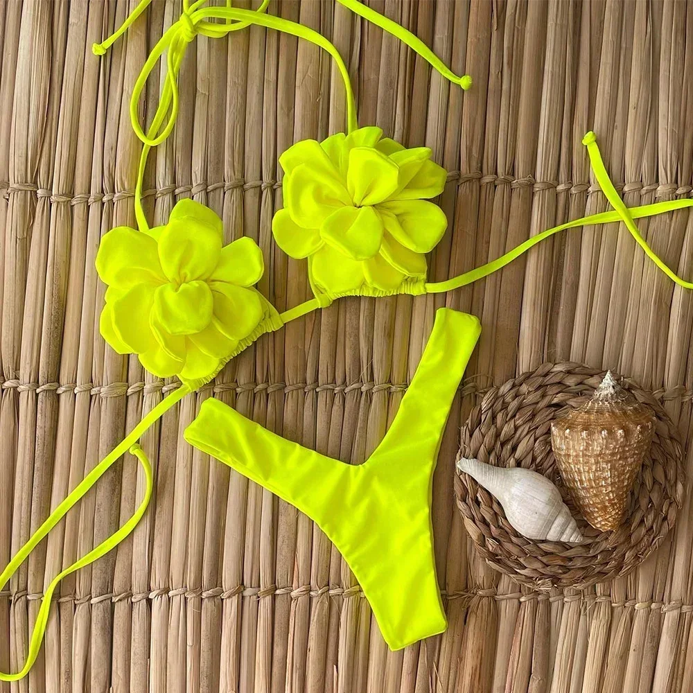 

Sexy Floral Micro Bikini 2025 Women Swimsuit Female Swimwear Thong Bikinis Set Brazilian Bathing Suit Biquini girls swimwear