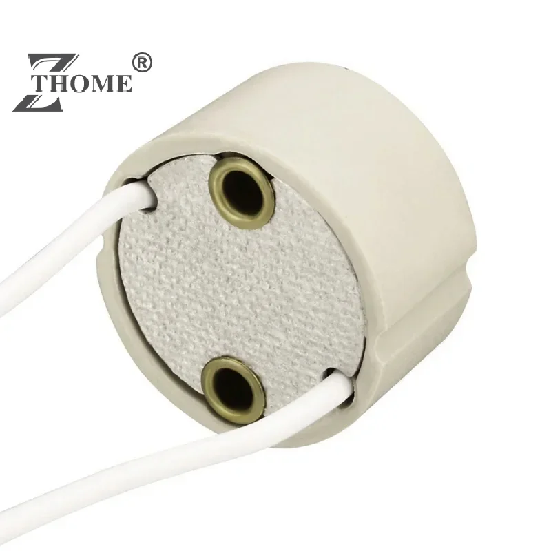 5pcs/Lot GU10 Lamp Base Ceramic Light Holder Socket Connector Adapter Wire For LED Bulb Stand Chandelier Halogen Leds Accessory
