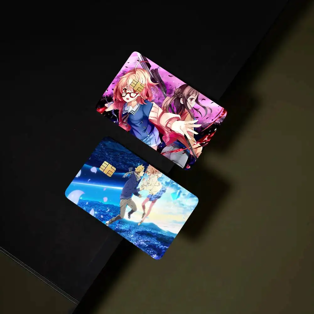 Anime Beyond The Boundary Art Print Credit Card Skin Waterproof PVC Bank Card Decal
