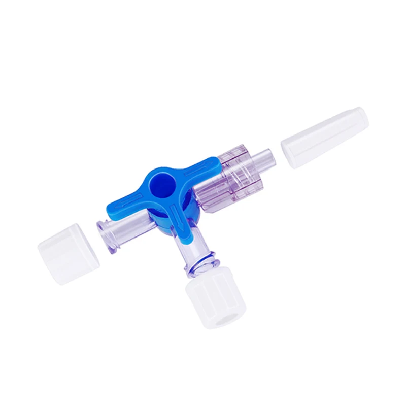 Medical three-way two-way disposable dispenser needle tube syringe adapter plug valve