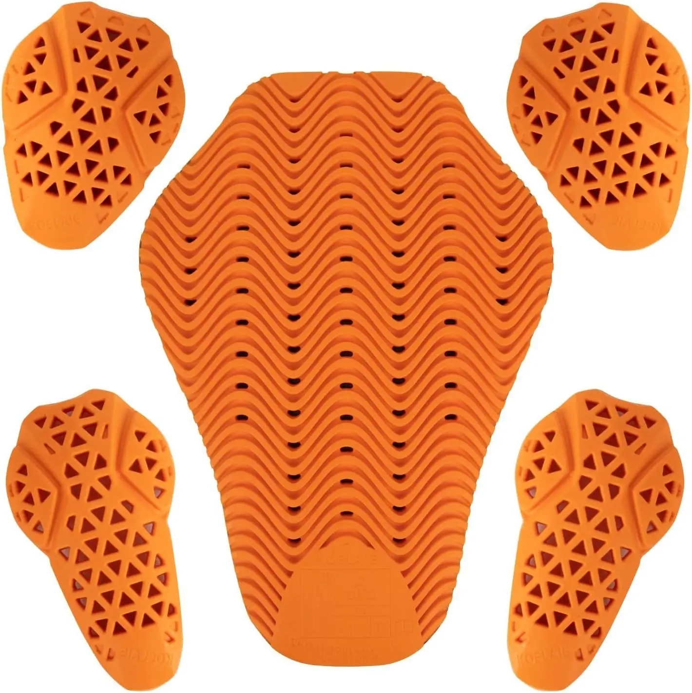 

CE Level 2 Certified Motorcycle Armor Set: Back, Elbow, Shoulder Pads for Jackets, 5PCS