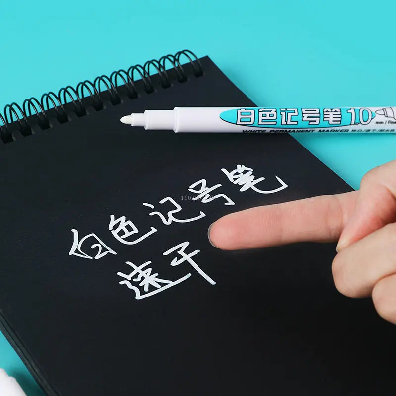 20ML White Ink Oily Marker Pen Filling Paint White Ink Markers for Painting Tyre Tread Environmental Waterproof Permanent Pens