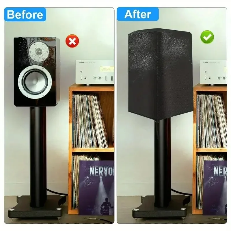 Oxford Cloth Speaker Dust Cover Multimedia Metal Oxford Cloth Waterproof and Dustproof Sound Cover Portable and Durable