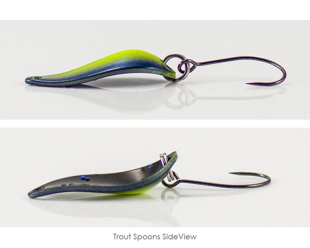COUNTBASS 3/32oz 2,5g Forellenlöffel mit Widerhaken, UV-Farben, Angelköder, Köder für Hecht und Angler – Detail 6