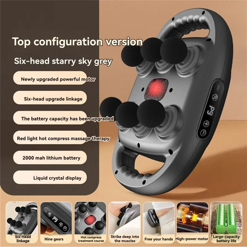 

Акция! 6 электрических массажных инструментов для массажа головы для ног, рук, идеальные подарки для женщин, мужчин, мам и папок