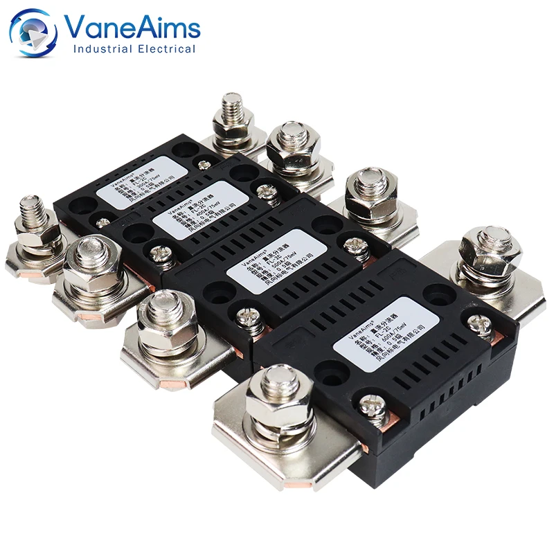 VaneAims FL-2C Shunt 300A 150A 100A 75A 50A 30A 10A 75mV DC Amperímetro Resistencia de derivación para voltímetro digital Medidor de corriente analógico