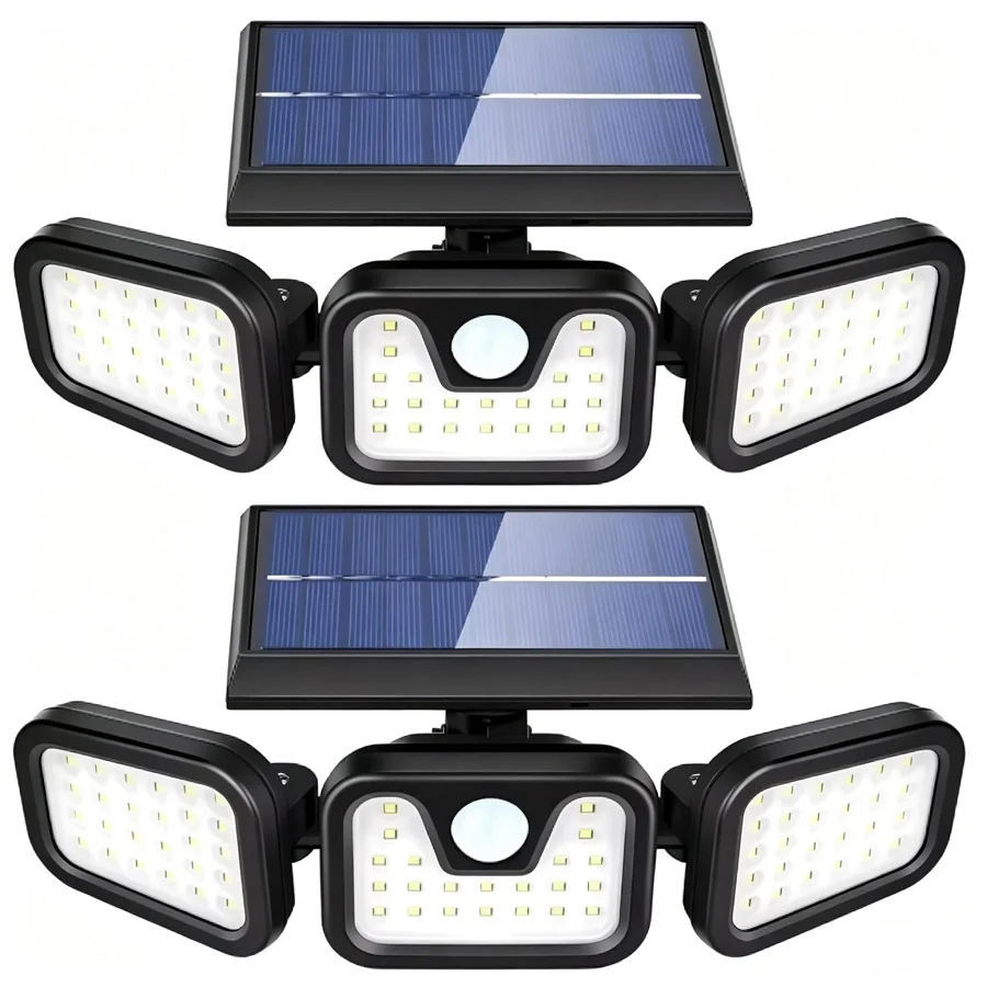 Outdoor Lighting Front Yard - 74 LED Solar Powered Motion Sensor