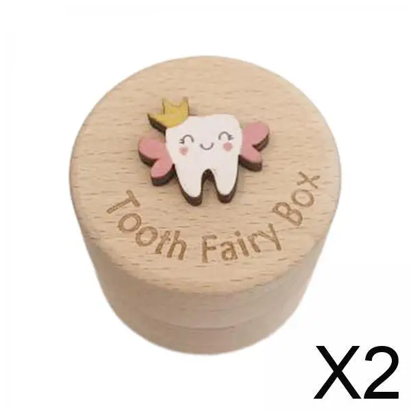

Kids Tooth Saver Case with Wooden Milk Teeth Organizer for Baby Lost Tooth Collection and Keepsake Gift