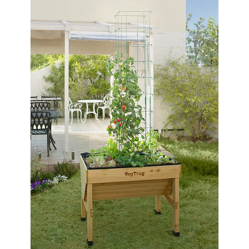 Elevated seedbed planting box Nordic wind wall V-shaped balcony flower pot planting box