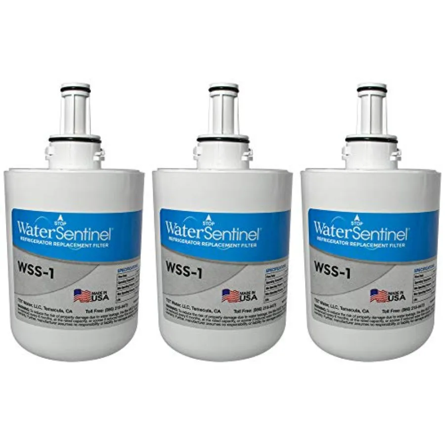 

Сменный фильтр для холодильника WSS-1: подходит для фильтров S HAF-CU1, 3 шт., синий, белый