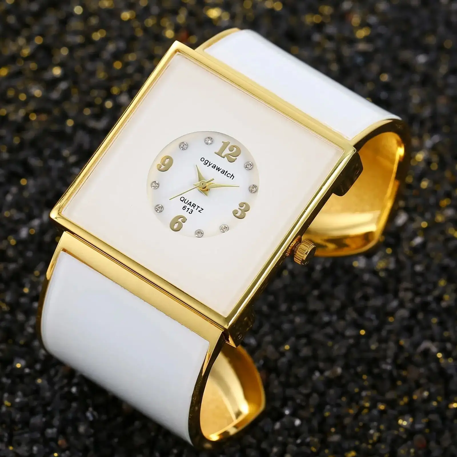 Jam Tangan Wanita Dial Sederhana Kasual Modis Jam Tangan Kuarsa Gelang Menawan Elegan untuk Wanita Relojes Para Damas
