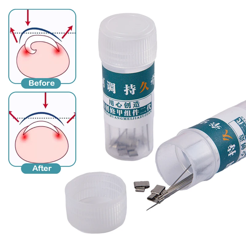 Profesjonalne narzędzia do korekcji wrastających paznokci, pedicure, leczenie wrastających paznokci, prostowanie wrastających paznokci, klips, orteza.